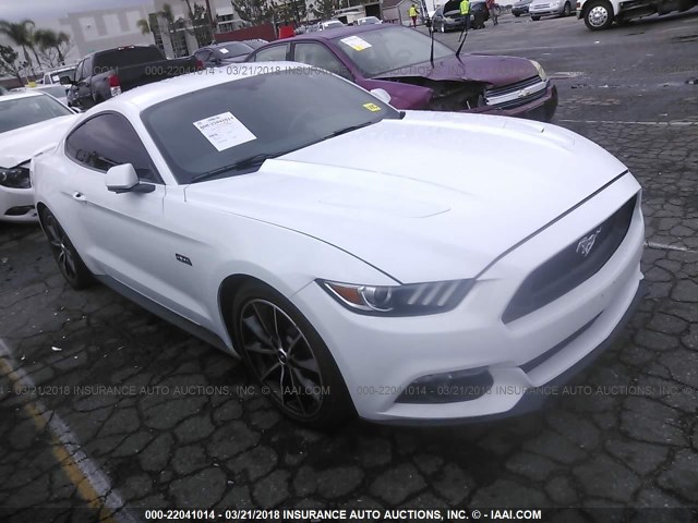 1FA6P8CF7G5268549 - 2016 FORD MUSTANG GT WHITE photo 1