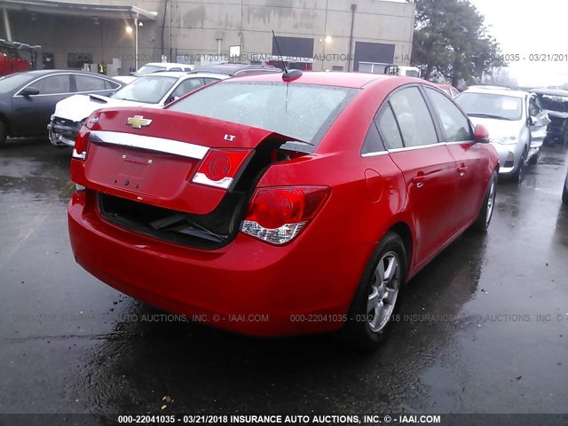 1G1PE5SB1G7134618 - 2016 CHEVROLET CRUZE LIMITED LT RED photo 4