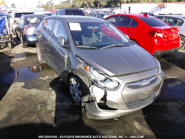 KMHCU5AE7DU096485 - 2013 HYUNDAI ACCENT GLS/SE BROWN photo 1