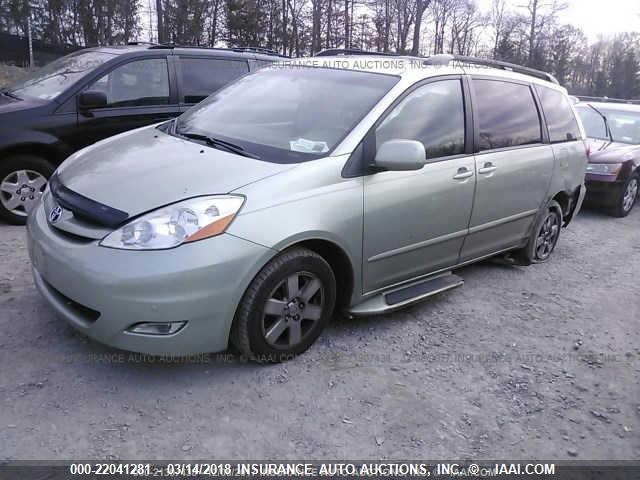 5TDYK4CC1AS290063 - 2010 TOYOTA SIENNA XLE/XLE LIMITED GREEN photo 2