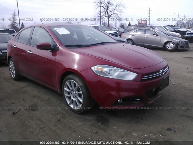 1C3CDFCB6ED678158 - 2014 DODGE DART LIMITED RED photo 1