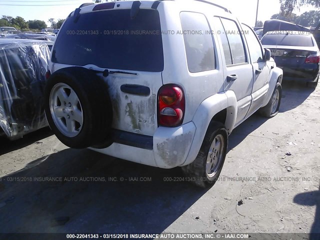 1J4GK58KX3W620118 - 2003 JEEP LIBERTY LIMITED WHITE photo 4