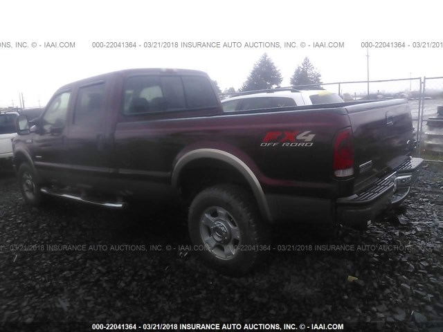 1FTWW31P96EB09669 - 2006 FORD F350 SRW SUPER DUTY BURGUNDY photo 3