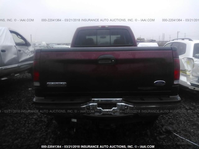 1FTWW31P96EB09669 - 2006 FORD F350 SRW SUPER DUTY BURGUNDY photo 8