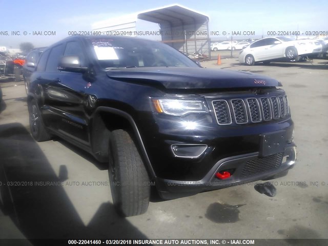 1C4RJFLT4JC270247 - 2018 JEEP GRAND CHEROKEE TRAILHAWK BLACK photo 1