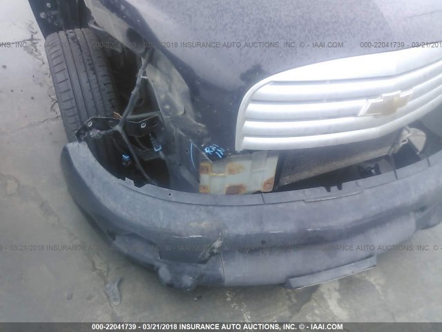 3GNDA13D56S547146 - 2006 CHEVROLET HHR LS BLACK photo 6