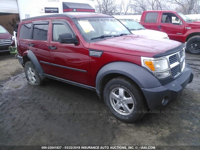 1D8GU28K47W556437 - 2007 DODGE NITRO SXT RED photo 1