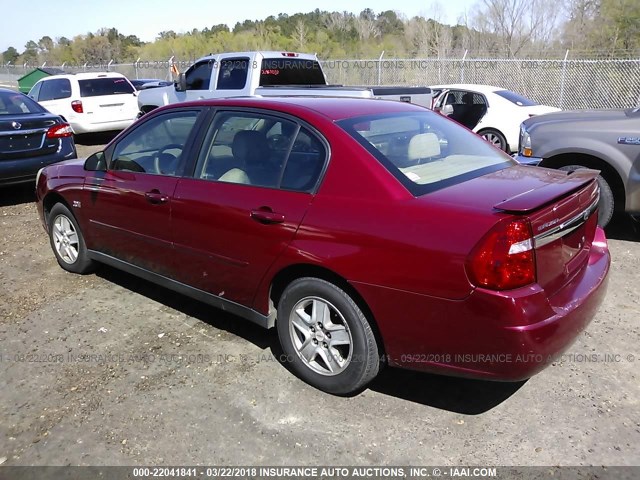 1G1ZT54835F285687 - 2005 CHEVROLET MALIBU LS ბურგუნდია ფოტო 3