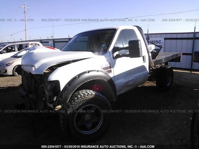 1FTWF31R49EA75405 - 2009 FORD F350 SUPER DUTY WHITE photo 2