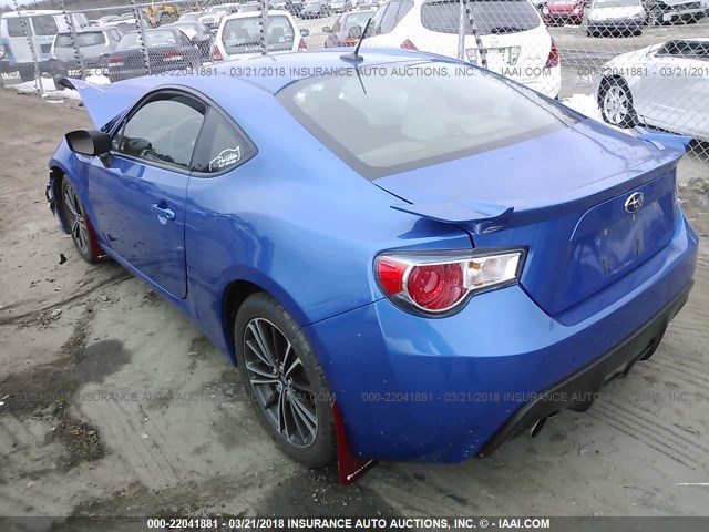 JF1ZCAC16D1606269 - 2013 SUBARU BRZ 2.0 LIMITED BLUE photo 3