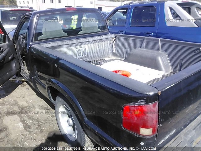 1GCCS1441WK262018 - 1998 CHEVROLET S TRUCK S10 BLACK photo 8