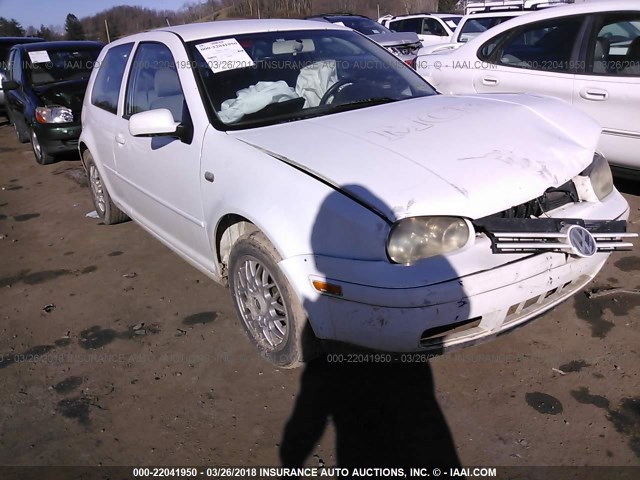 9BWBT21J314033237 - 2001 VOLKSWAGEN GOLF GL WHITE photo 1