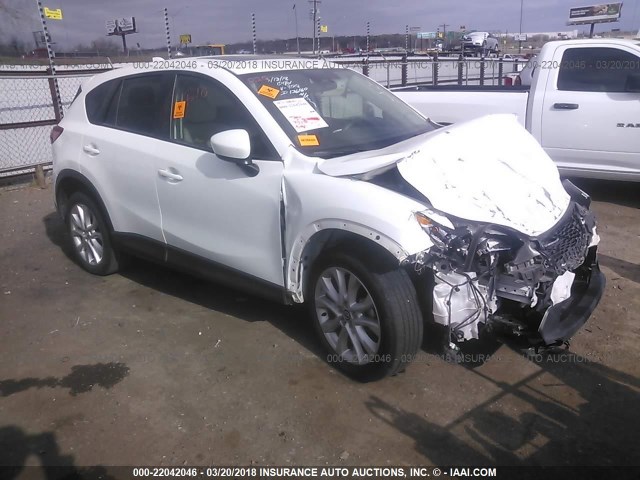 JM3KE2DY8E0329128 - 2014 MAZDA CX-5 GT WHITE photo 1