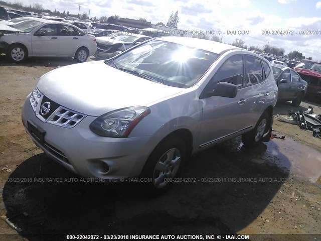 JN8AS5MT4EW619242 - 2014 NISSAN ROGUE SELECT S SILVER photo 2