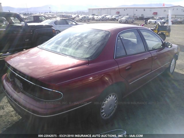 2G4WY52M1W1452113 - 1998 BUICK CENTURY LIMITED BURGUNDY photo 4