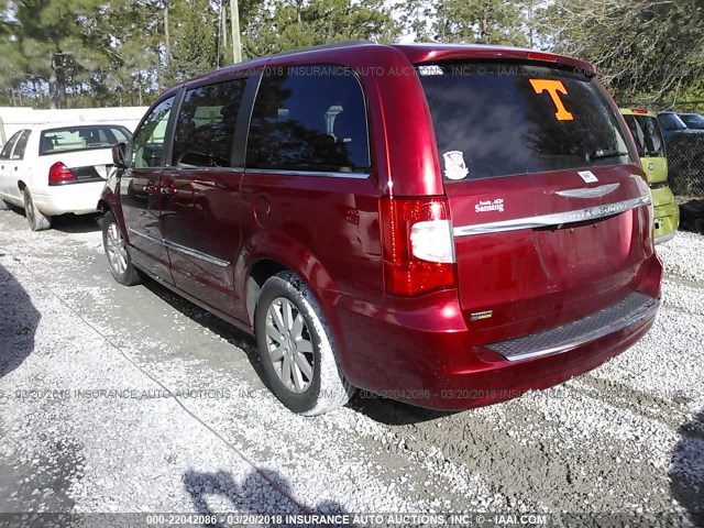 2C4RC1BGXER157661 - 2014 CHRYSLER TOWN & COUNTRY TOURING MAROON photo 3