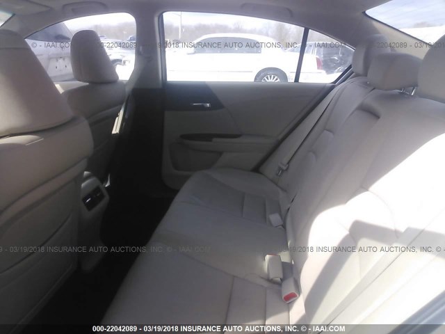 1HGCR2F82DA033403 - 2013 HONDA ACCORD EXL WHITE photo 8