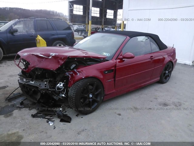 WBSBR93405PK10056 - 2005 BMW M3 RED photo 2