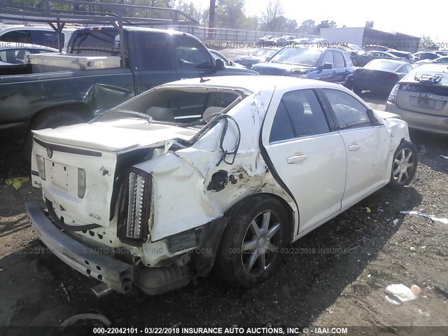 1G6DC67A350193796 - 2005 CADILLAC STS WHITE photo 4