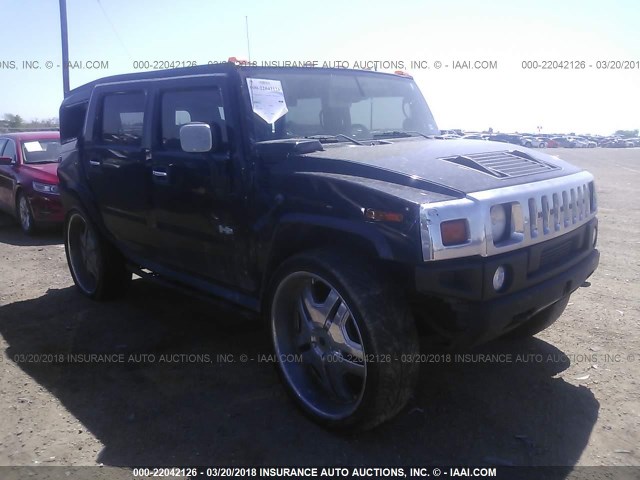 5GRGN23U25H121565 - 2005 HUMMER H2 BLACK photo 1