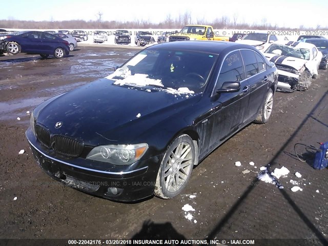 WBAHL835X6DT05701 - 2006 BMW 750 I BLACK photo 2