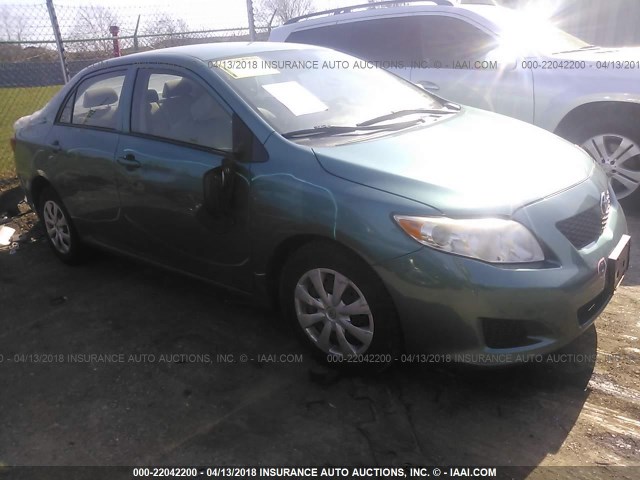 2T1BU4EE0AC246188 - 2010 TOYOTA COROLLA S/LE/XLE GREEN photo 1