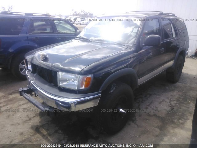 JT3GM84R1Y0058614 - 2000 TOYOTA 4RUNNER BLACK photo 2