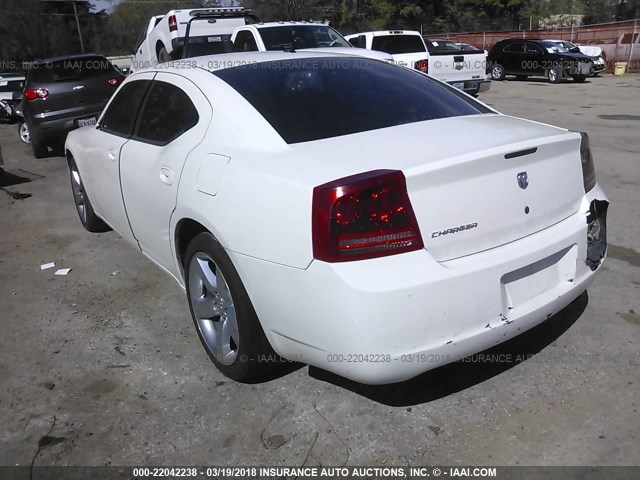 2B3KA43R57H640865 - 2007 DODGE CHARGER SE/SXT WHITE photo 3