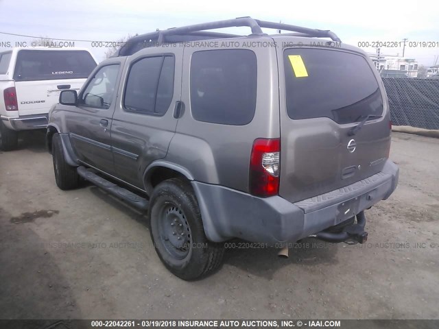 5N1ED28T93C681634 - 2003 NISSAN XTERRA XE/SE GRAY photo 3