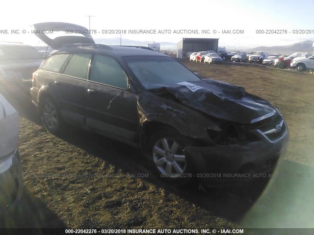 4S4BP61C886356684 - 2008 SUBARU OUTBACK 2.5I BROWN photo 1