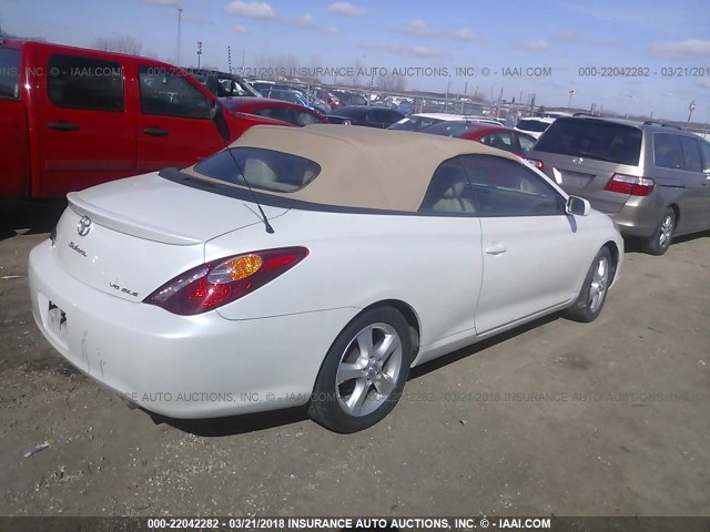 4T1FA38P66U088706 - 2006 TOYOTA CAMRY SOLARA SE/SLE WHITE photo 4