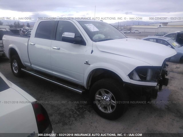 3C6UR5FL2DG581239 - 2013 RAM 2500 LARAMIE WHITE photo 1