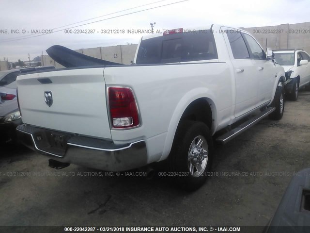 3C6UR5FL2DG581239 - 2013 RAM 2500 LARAMIE WHITE photo 4