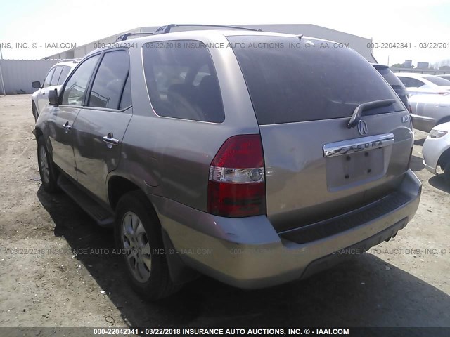 2HNYD18823H515471 - 2003 ACURA MDX TOURING GOLD photo 3