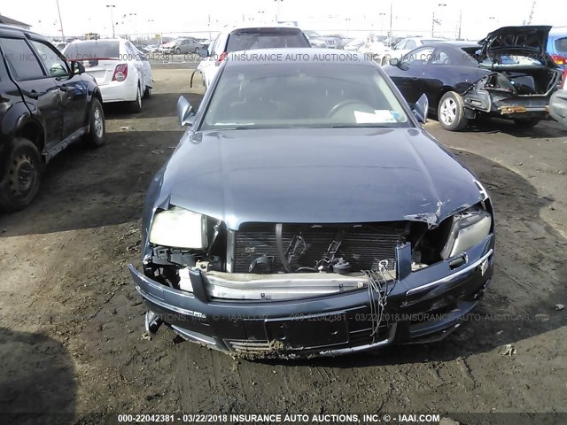 WAUML44E84N024591 - 2004 AUDI A8 L QUATTRO BLUE photo 6