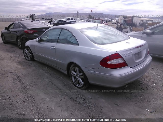 WDBTJ56H16F186544 - 2006 MERCEDES-BENZ CLK 350 SILVER photo 3