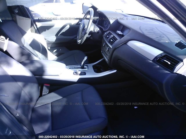 5UXWX9C52D0A32599 - 2013 BMW X3 XDRIVE28I BLACK photo 5