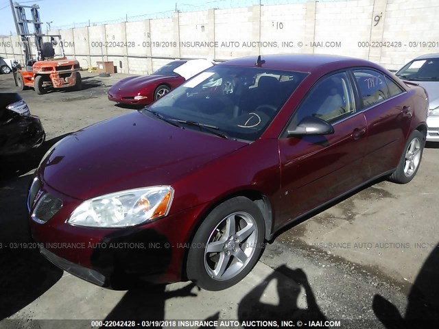 1G2ZG57N694138542 - 2009 PONTIAC G6 RED photo 2