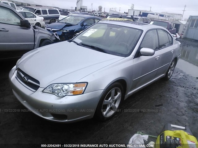 4S3BL616577200119 - 2007 SUBARU LEGACY 2.5I SILVER photo 2