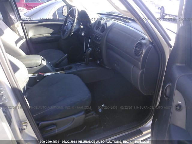 1J4GL48K63W645010 - 2003 JEEP LIBERTY SPORT/FREEDOM ვერცხლისფერი ფოტო 5