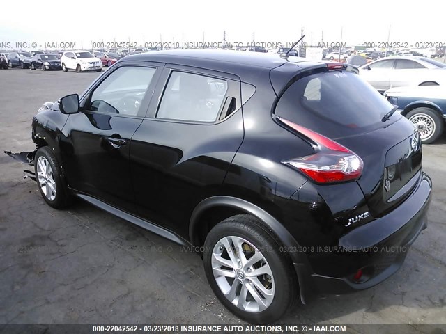 JN8AF5MR8FT508396 - 2015 NISSAN JUKE S/SV/SL/NISMO BLACK photo 3