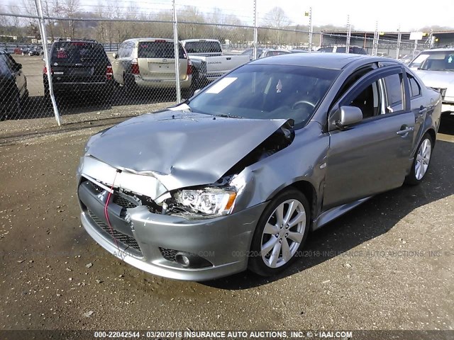 JA32U8FW1CU028229 - 2012 MITSUBISHI LANCER GT GRAY photo 6