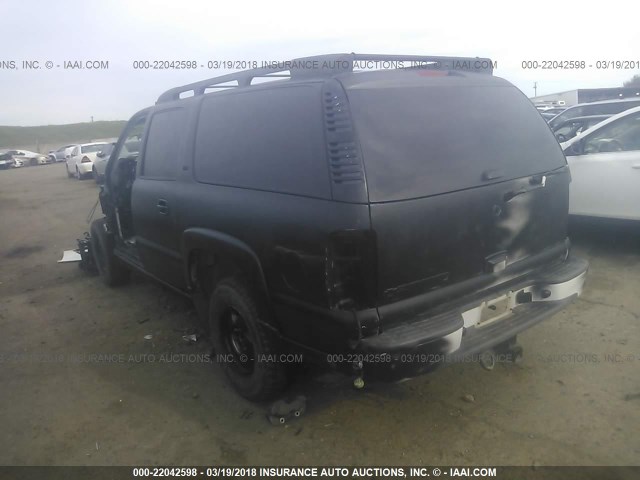 3GNEC16Z36G125594 - 2006 CHEVROLET SUBURBAN C1500 BLACK photo 3