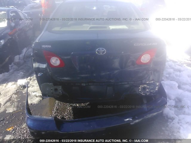 2T1BR32E66C696032 - 2006 TOYOTA COROLLA CE/LE/S BLUE photo 6