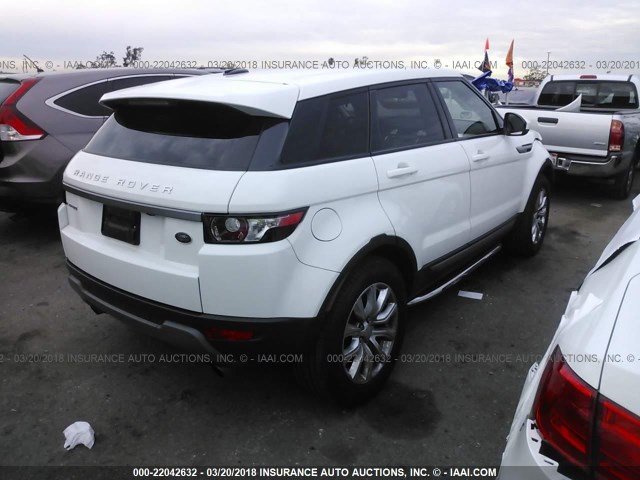 SALVN2BG4FH059567 - 2015 LAND ROVER RANGE ROVER EVOQU PURE WHITE photo 4