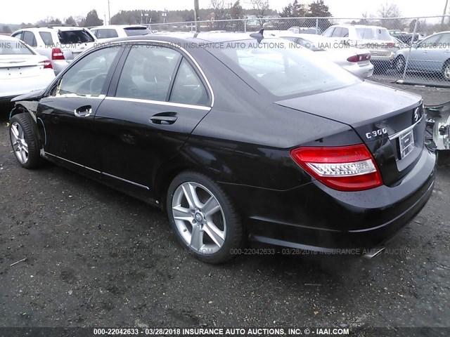 WDDGF8BB5AF449270 - 2010 MERCEDES-BENZ C 300 4MATIC BLACK photo 3