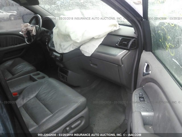 5FNRL3H77AB092695 - 2010 HONDA ODYSSEY EXL ლურჯი ფოტო 5