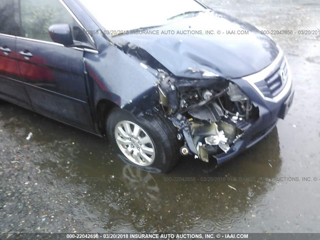 5FNRL3H77AB092695 - 2010 HONDA ODYSSEY EXL ლურჯი ფოტო 6