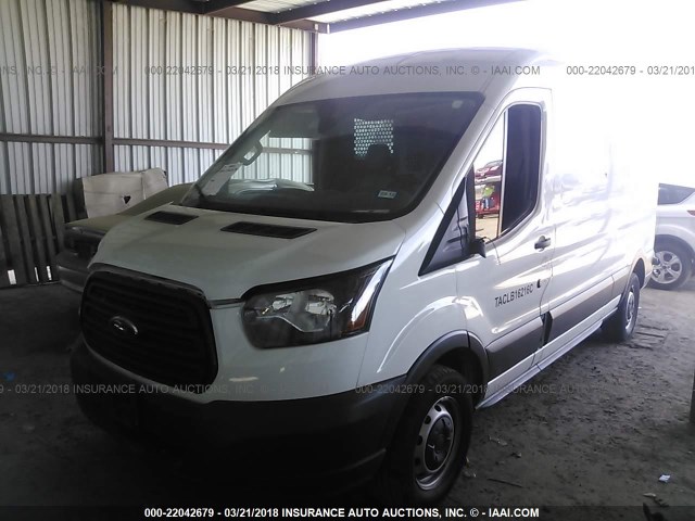 1FTYR2CM0GKA17317 - 2016 FORD TRANSIT T-250 WHITE photo 2