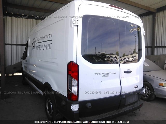 1FTYR2CM0GKA17317 - 2016 FORD TRANSIT T-250 WHITE photo 3